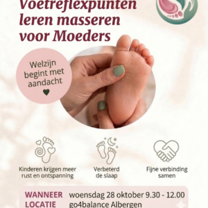 Workshop Voetreflexpunten leren masseren voor ouders/verzorgers 28 oktober 2026